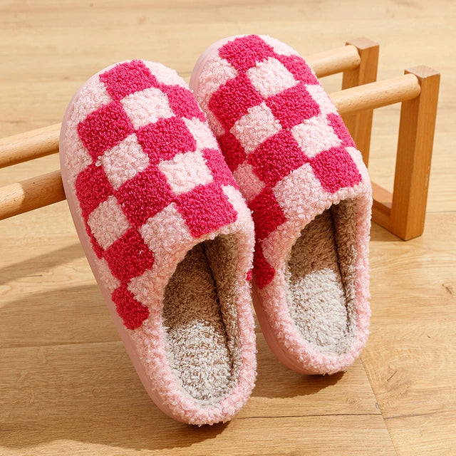 Cutie Checkered Slippers