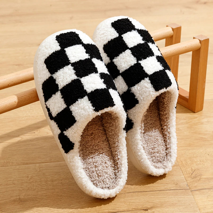 Cutie Checkered Slippers