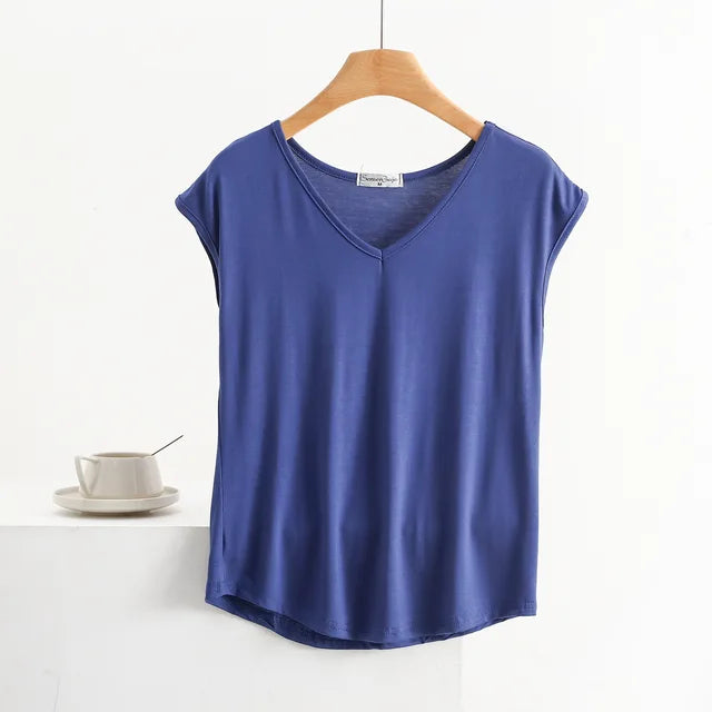 Back to Basics V neck Tee