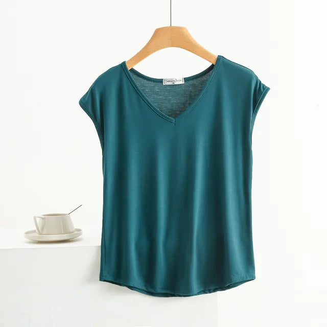 Back to Basics V neck Tee