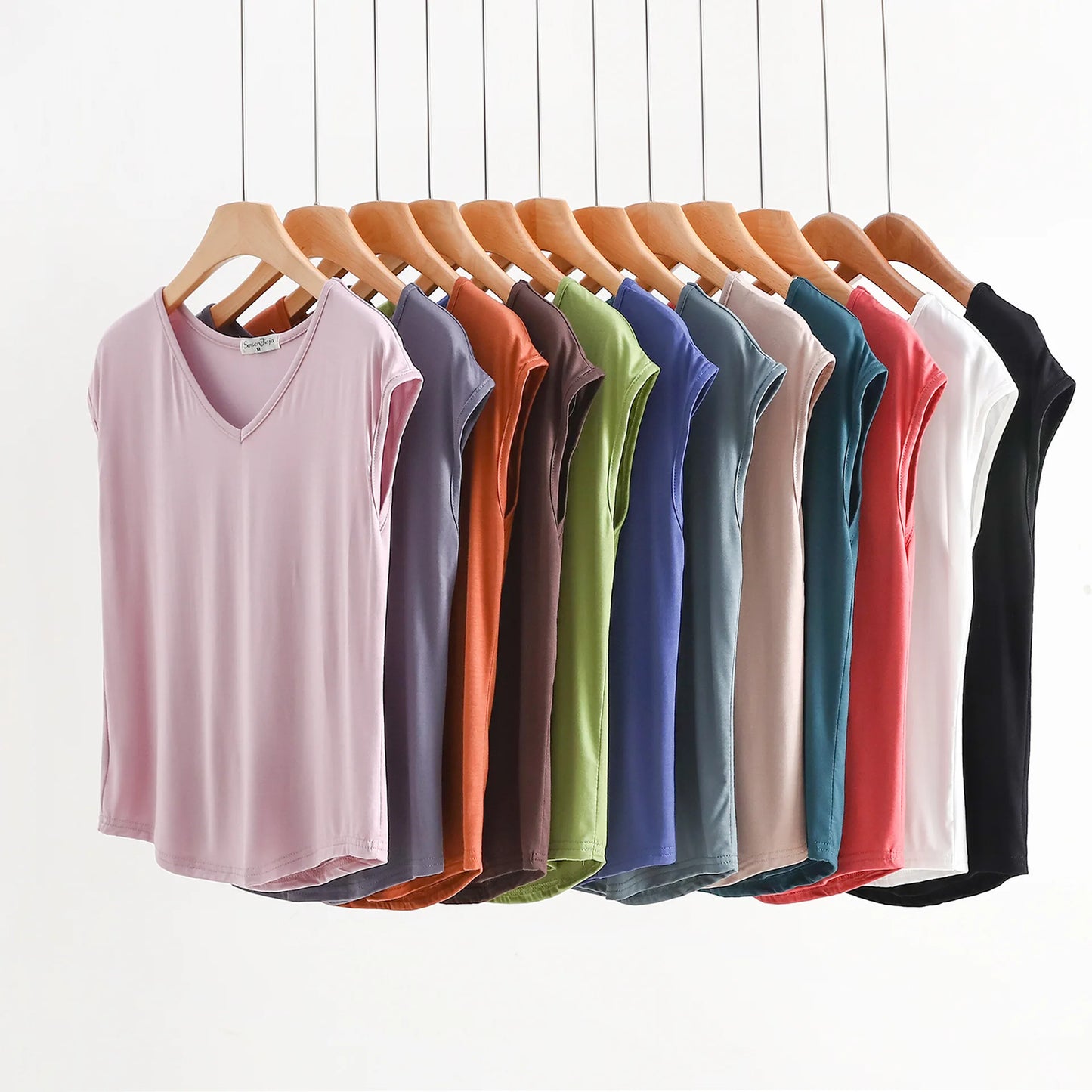 Back to Basics V neck Tee